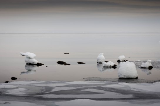 Baie des Chaleurs glaces paysage  hiver -3103